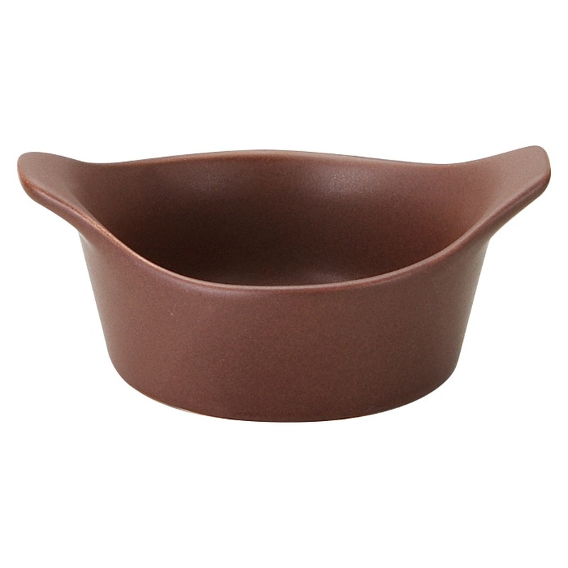 山万 直火用 13.5cmソースポット ブラウン 1個(ご注文単位1個)【直送品】