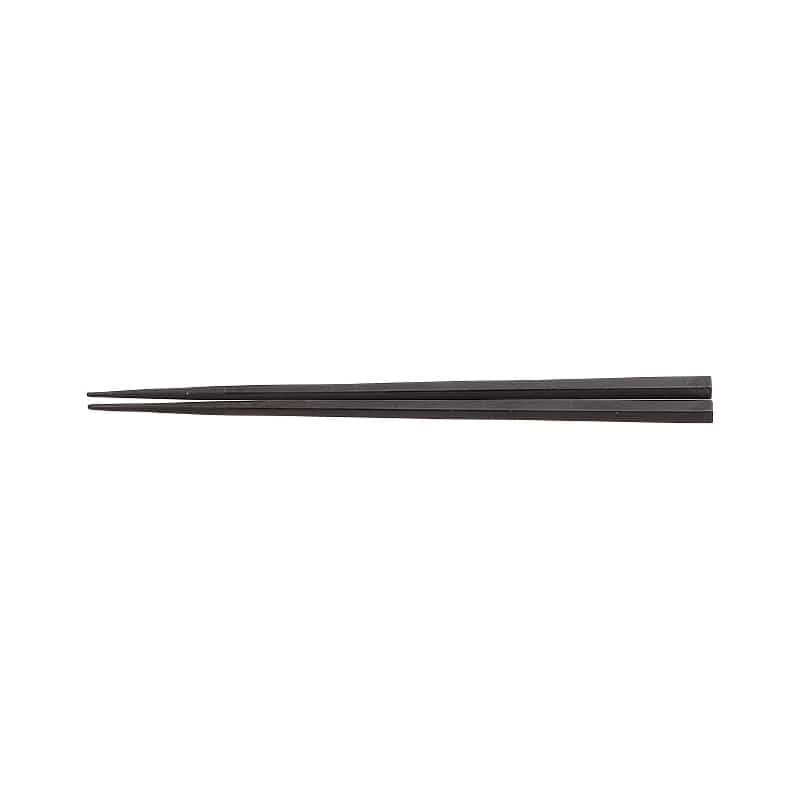 山万 ブラック　22.5cm五角箸 1個（ご注文単位1個）【直送品】