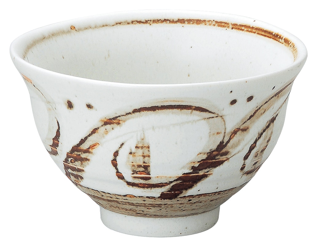 山万 茶色唐草　反4.2丼 1個（ご注文単位1個）【直送品】