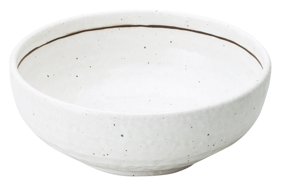 山万 粉引ライン 石目6.5ボウル 1個(ご注文単位1個)【直送品】