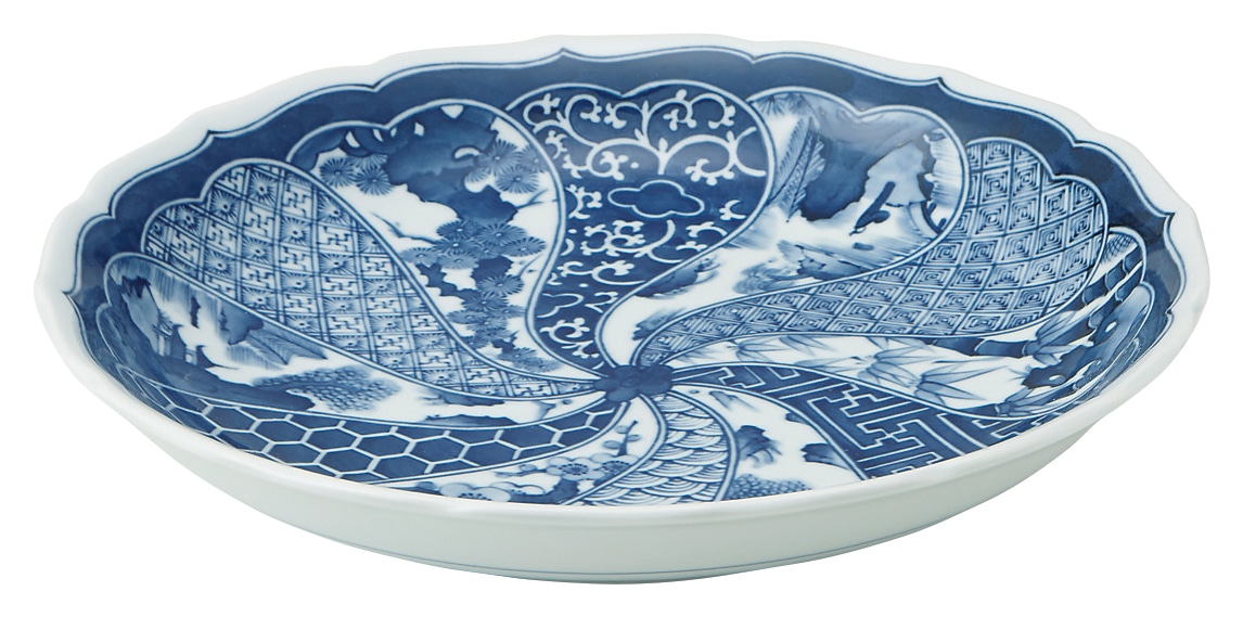 山万 祥瑞 尺皿 1個(ご注文単位1個)【直送品】