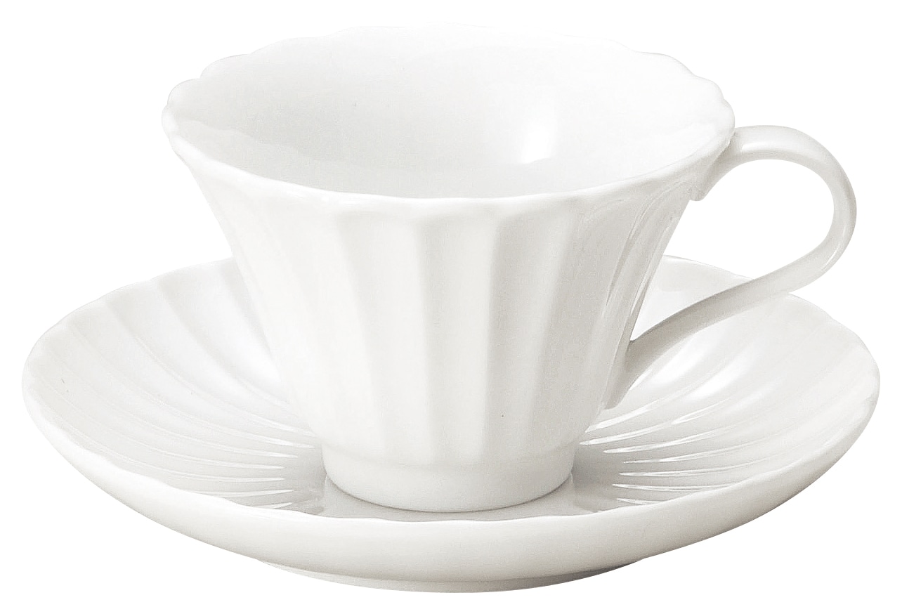 山万 かすみ 白 コーヒーカップ ※カップ単品のみ 1個(ご注文単位1個)【直送品】