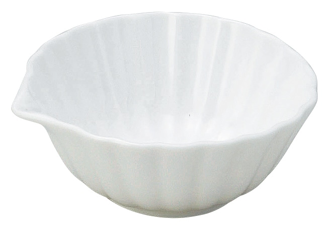 山万 かすみ 白 7cm口付小鉢 1個(ご注文単位1個)【直送品】
