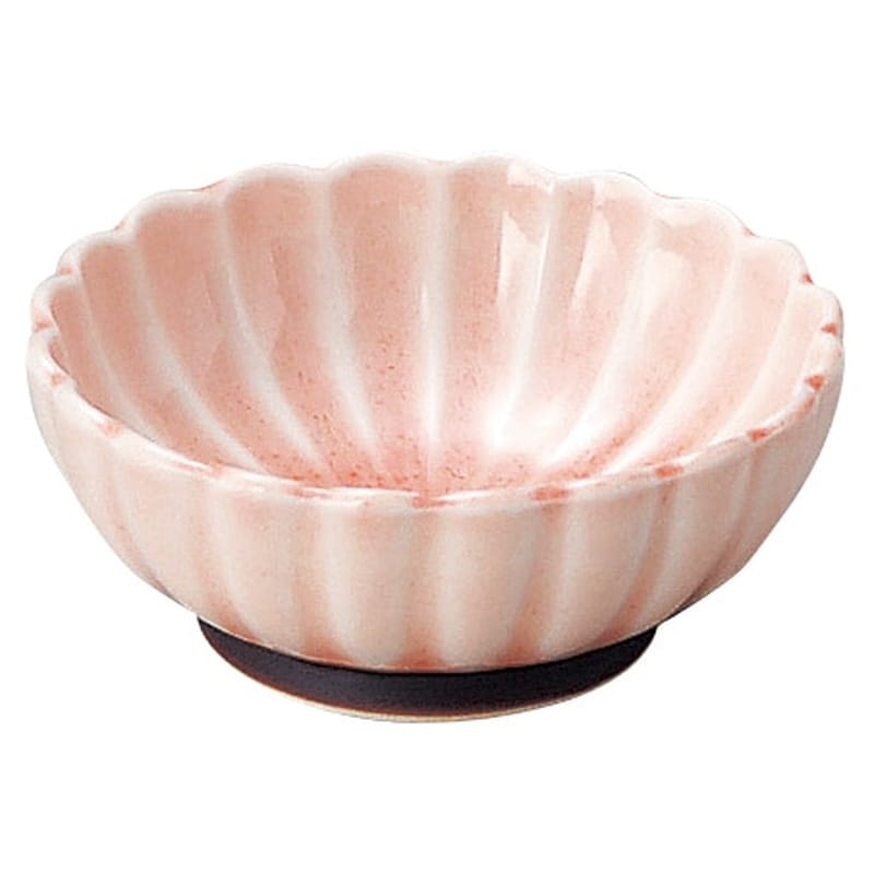 山万 かすみ　ピンク　7cm浅小鉢 1個（ご注文単位1個）【直送品】