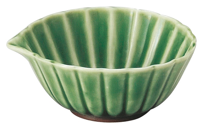 山万 かすみ 緑 7cm口付小鉢 1個(ご注文単位1個)【直送品】