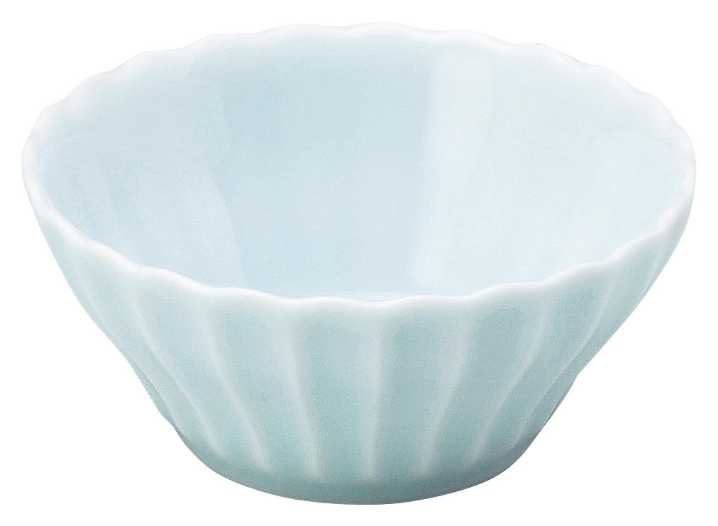 山万 かすみ 青白 10cm浅ボウル 1個(ご注文単位1個)【直送品】