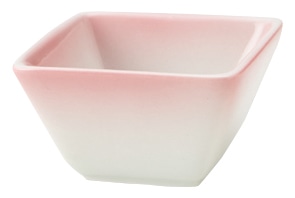 山万 ミニ角 ピンク 小鉢 1個(ご注文単位1個)【直送品】