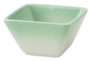 山万 ミニ角 グリーン 小鉢 1個(ご注文単位1個)【直送品】