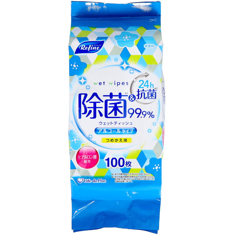 Life-do.Plus LD-103リファインアルコール除菌詰替100枚入 1個(ご注文単位1個)【直送品】