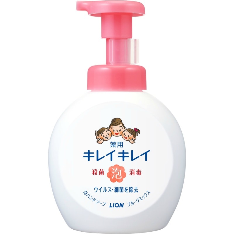 ライオン キレイキレイ薬用泡ハンドソープ 本体大型サイズ フルーツミックスの香り500ML 1個(ご注文単位1個)【直送品】