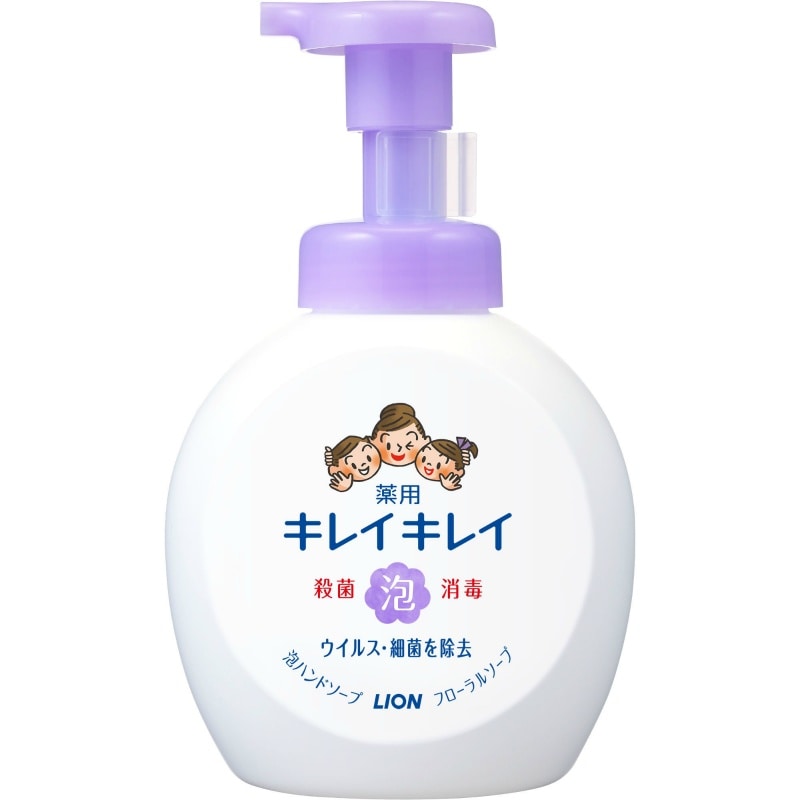 ライオン キレイキレイ 薬用泡ハンドソープ 本体大サイズ フローラルソープの香り500ML 1個(ご注文単位1個)【直送品】