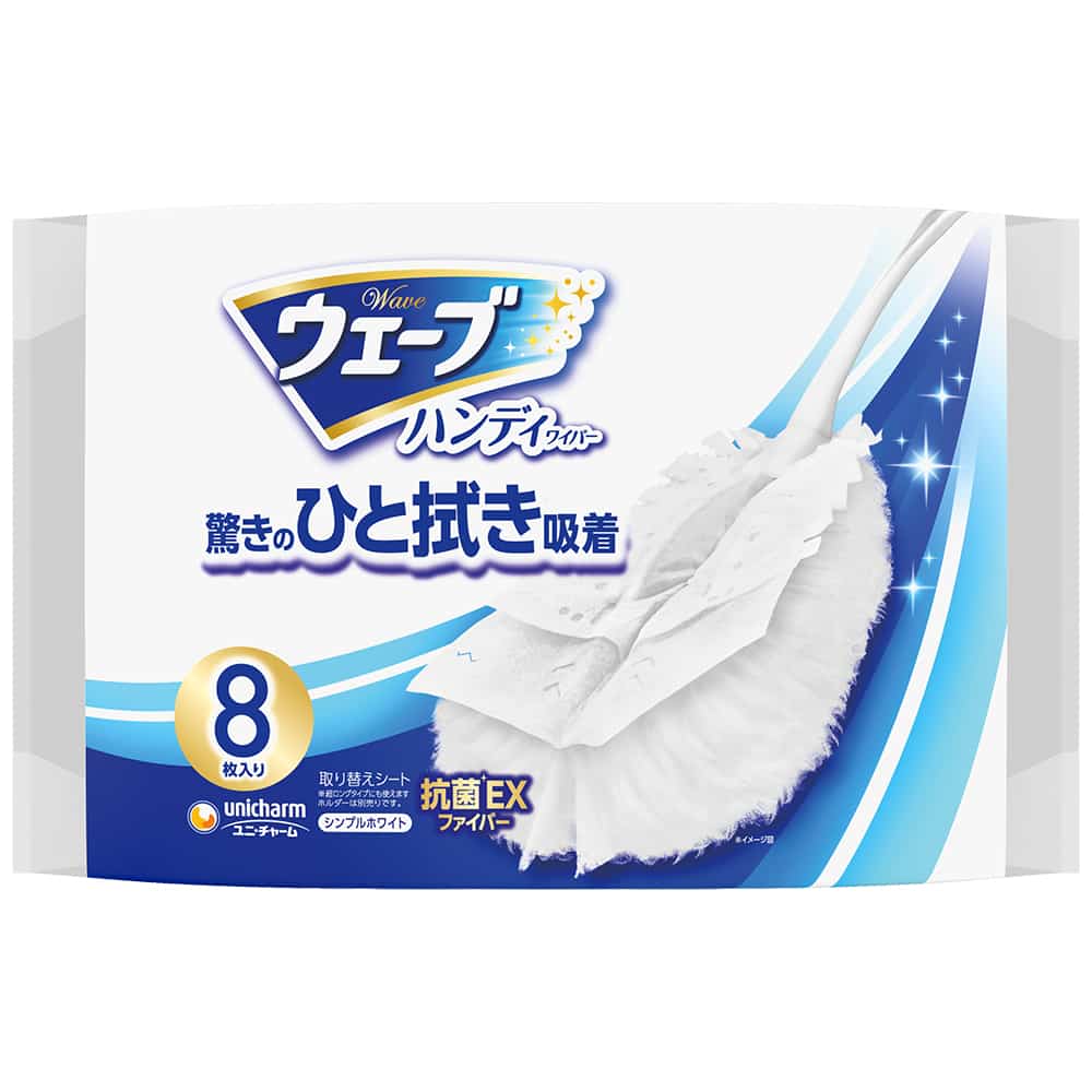 ユニ・チャーム　ウェ-ブ共通取り替え8枚入 白 1個（ご注文単位1個）【直送品】