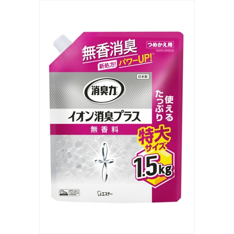 エステー 消臭力クリアビーズイオン消臭P特大かえ 1.5KG 1個(ご注文単位1個)【直送品】