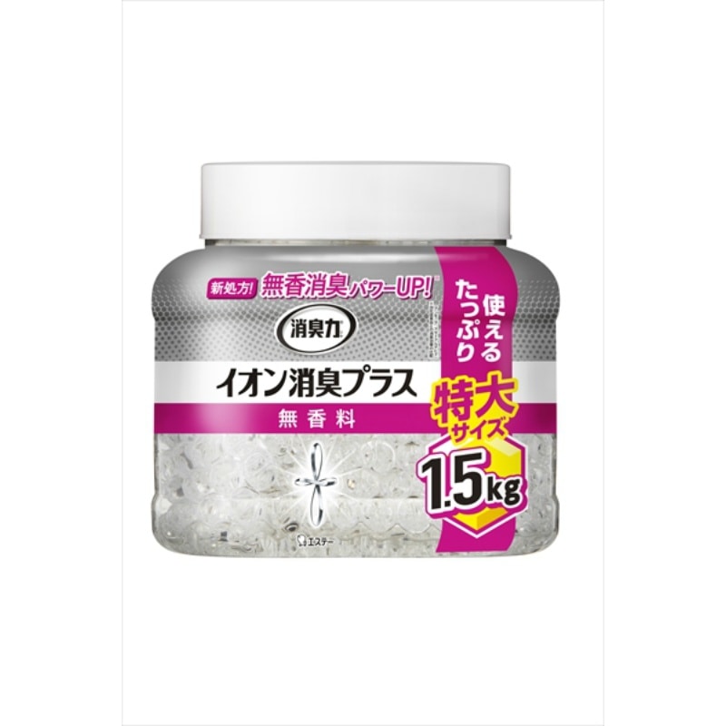 エステー 消臭力クリアビーズイオン消臭P特大本体 1.5KG 1個(ご注文単位1個)【直送品】