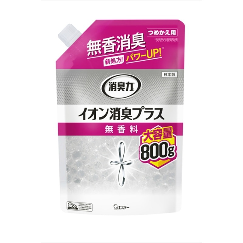 エステー 消臭力クリアビーズイオン消臭P大容量かえ 800G 1個(ご注文単位1個)【直送品】