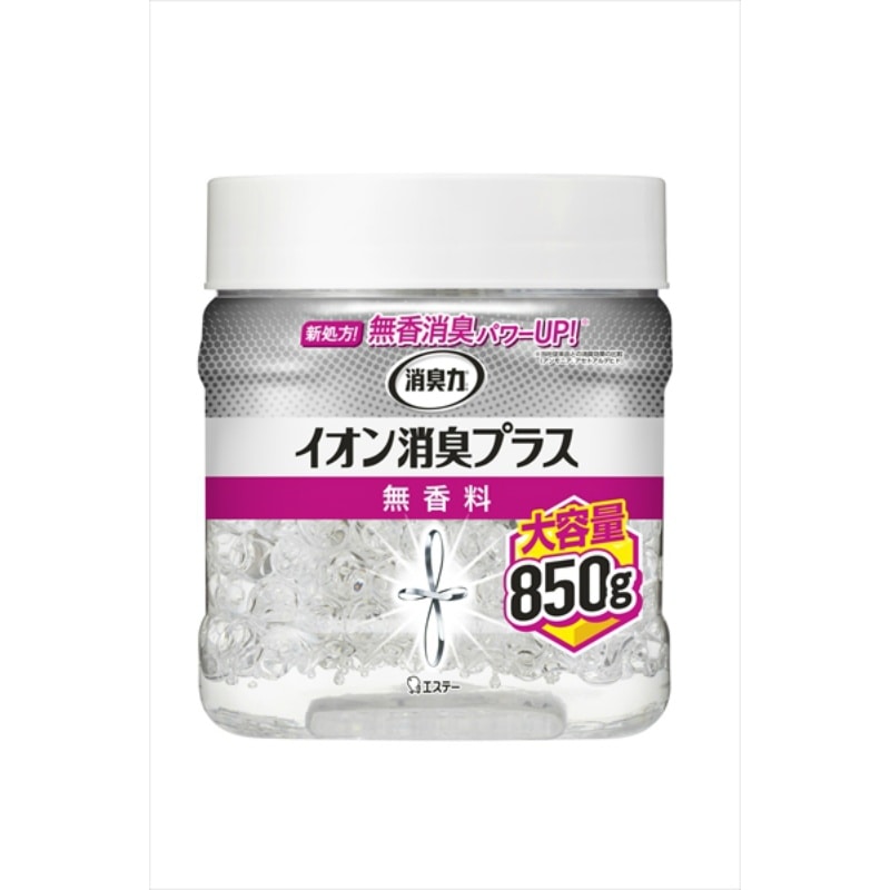 エステー 消臭力クリアビーズイオン消臭大 本体無香 850G 1個(ご注文単位1個)【直送品】