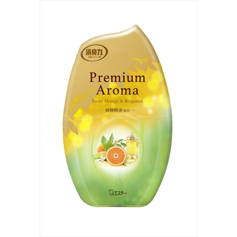 エステー お部屋の消臭力 Premium Aroma スイートオレンジ&ベルガモットの香り400ML 1個(ご注文単位1個)【直送品】