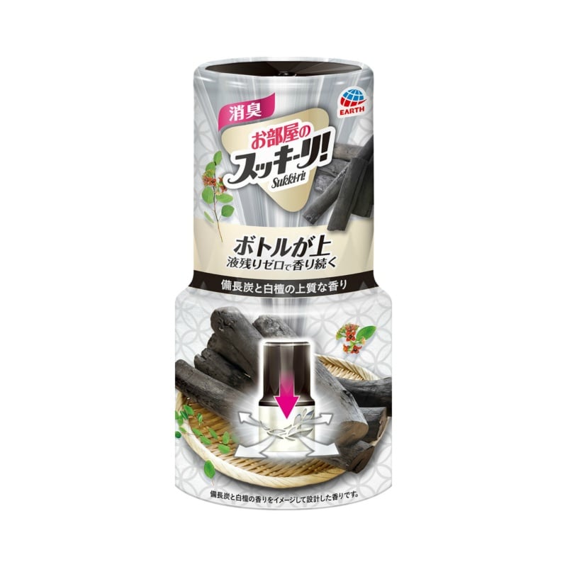 アース製薬 お部屋のスッキーリ備長炭と白檀の香り400ML 1個(ご注文単位1個)【直送品】