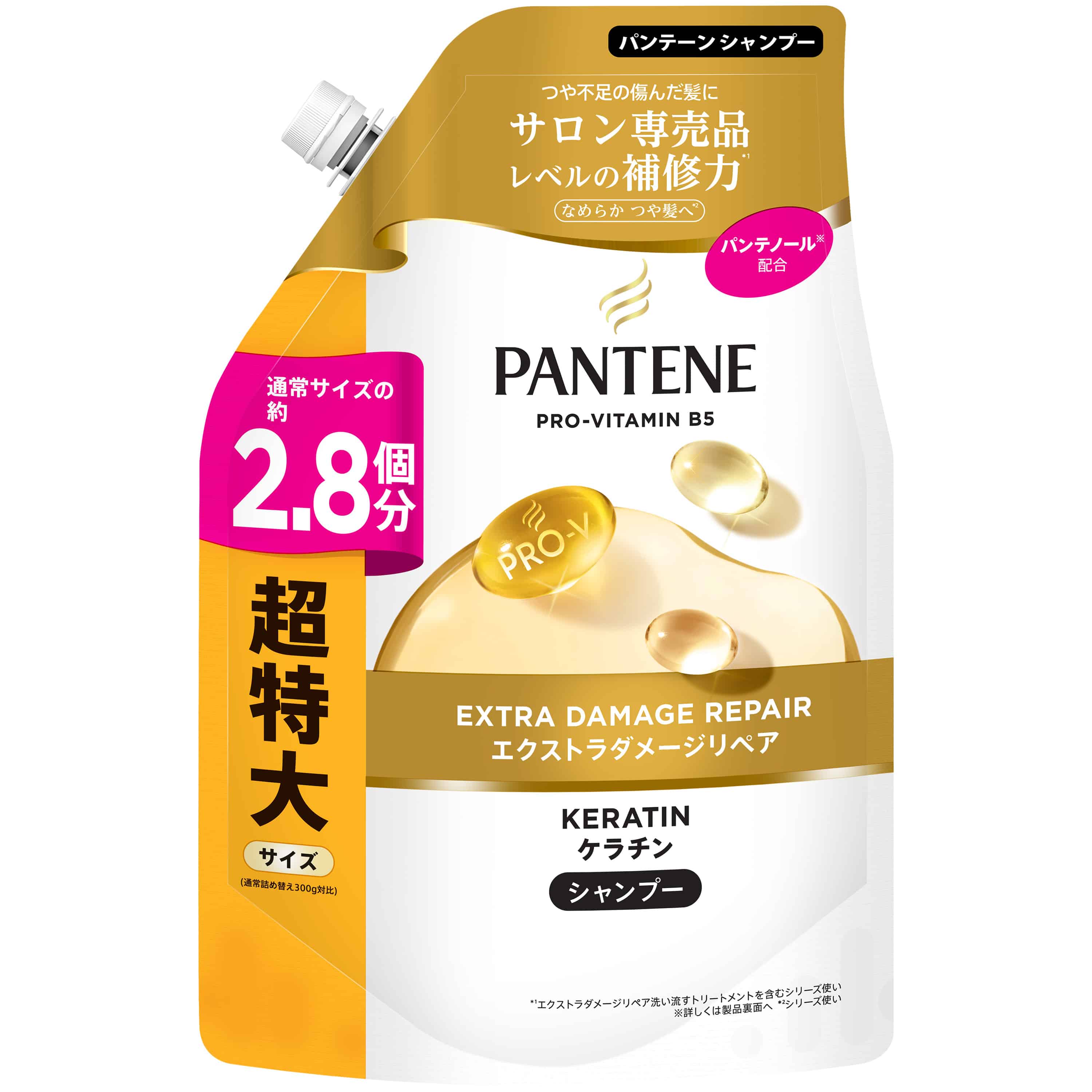 P＆Gジャパン　パンテーン　エクストラダメージケア　シャンプー　詰替　超特大サイズ　860ML 1個（ご注文単位1個）【直送品】