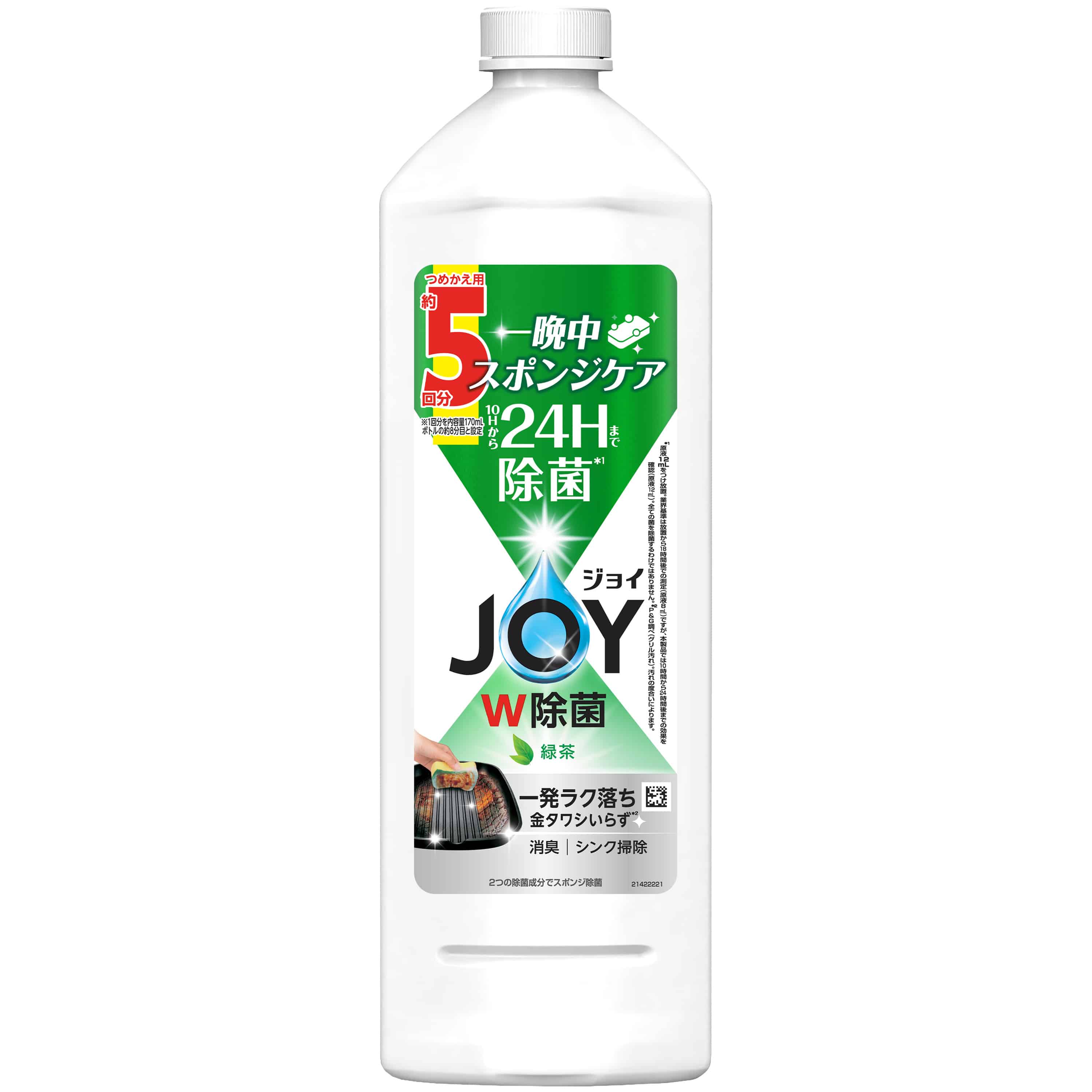 P＆Gジャパン　除菌ジョイコンパクト　緑茶の香り　特大　670ML 1個（ご注文単位1個）【直送品】