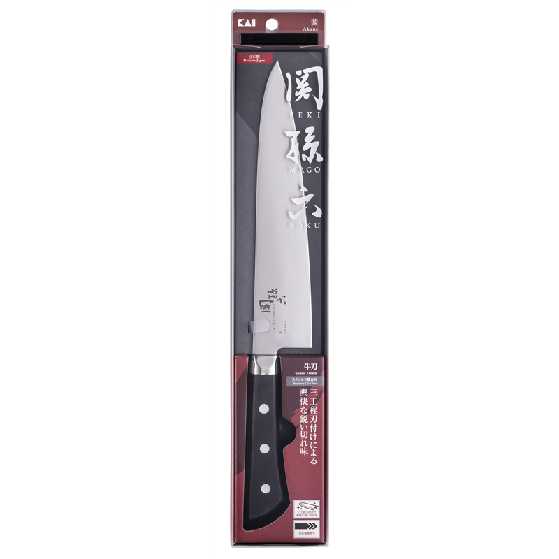 貝印 AE2908 関孫六 茜 牛刀210mm 1個（ご注文単位5個）【直送品】