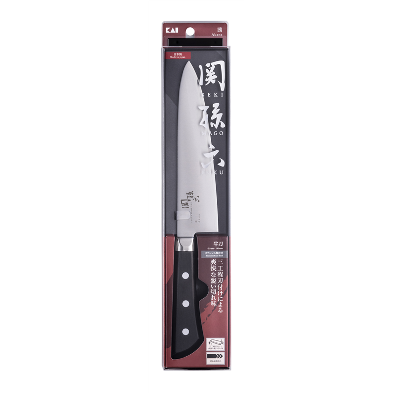 貝印 AE2907 関孫六 茜 牛刀180mm 1個（ご注文単位5個）【直送品】