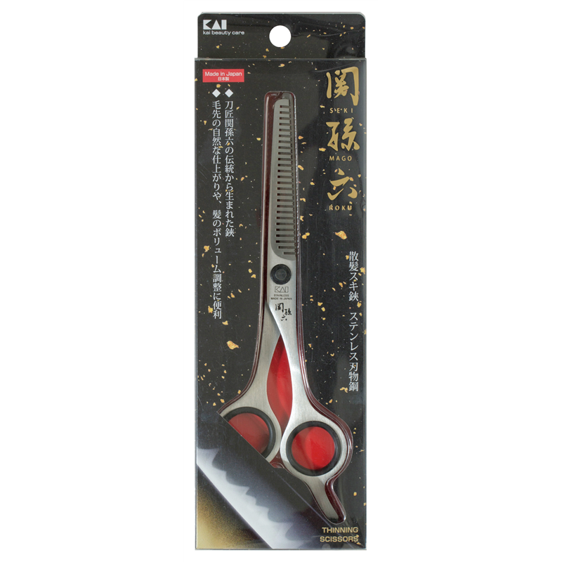 貝印 HC3519 関孫六 スキハサミ(ALLステンレス) 1個（ご注文単位6個）【直送品】