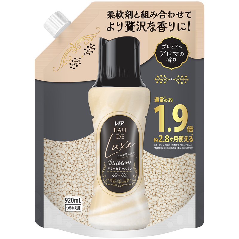 P&Gジャパン合同会社 レノアオードリュクス アロマジュエルイノセントリリー&ジャスミンの香りつめかえ用特大サイズ 920mL 1パック(ご注文単位1パック)【直送品】