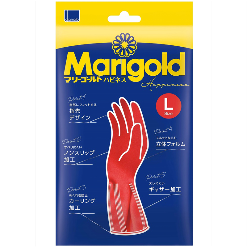 オカモト マリーゴールドハピネスL 1双 1パック(ご注文単位1パック)【直送品】