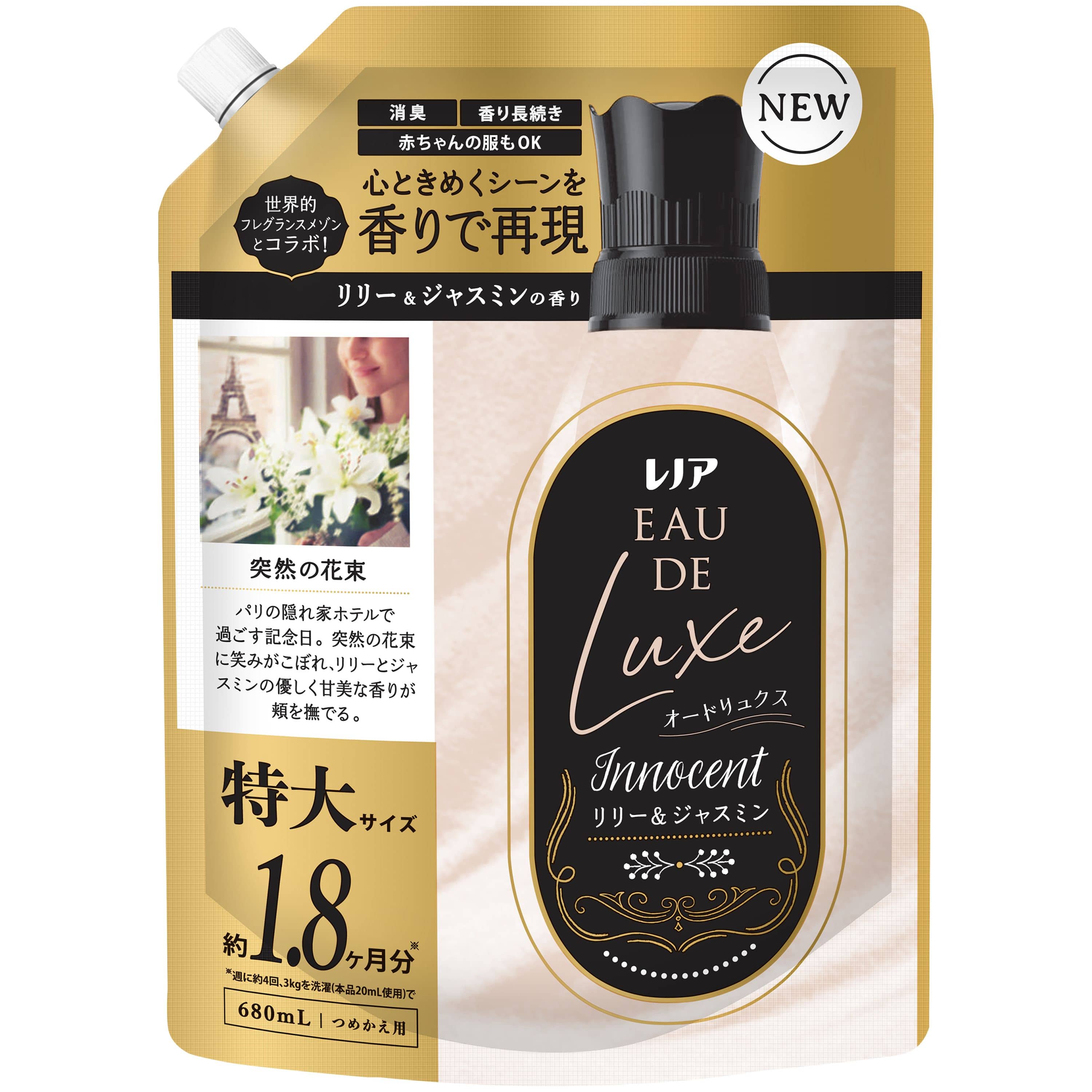 P&Gジャパン レノアオードリュクスイノセントリリー&ジャスミンの香りつめかえ用特大サイズ 680mL/パック(ご注文単位1パック)【直送品】