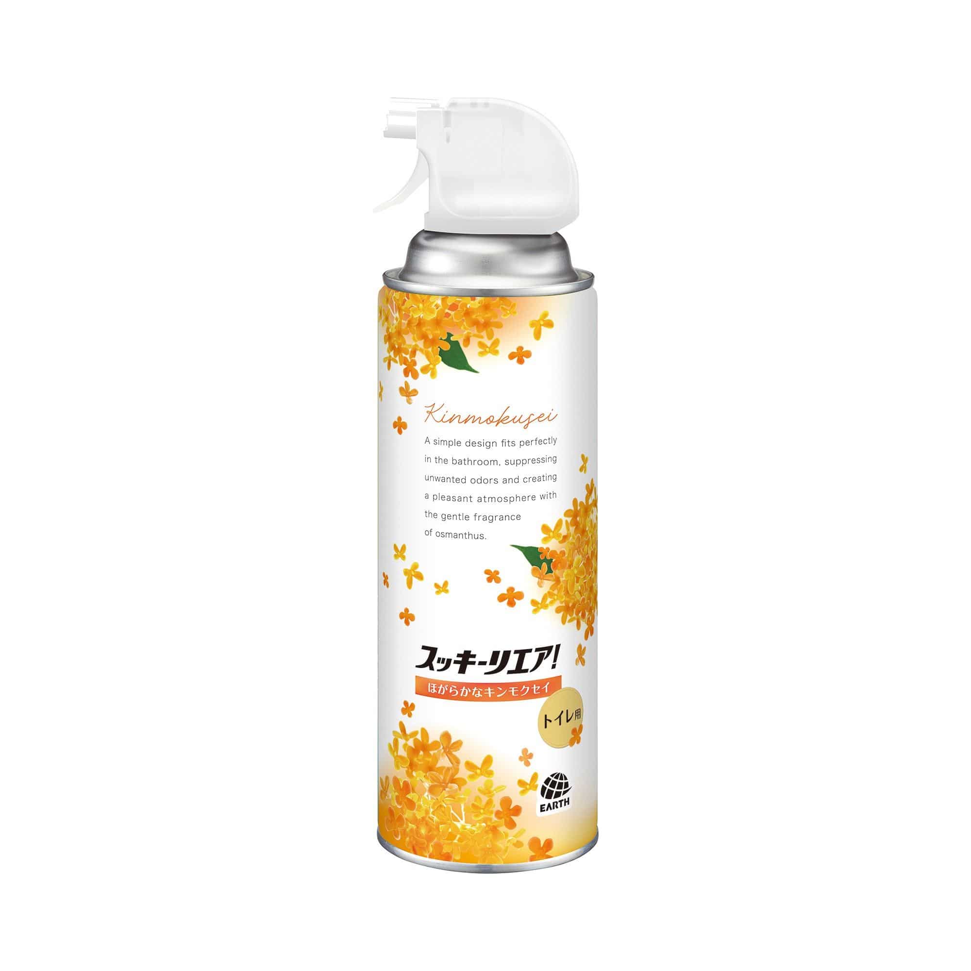 アース製薬 スッキーリエア! トイレ用 ほがらかなキンモクセイ 350mL/パック（ご注文単位1パック）【直送品】
