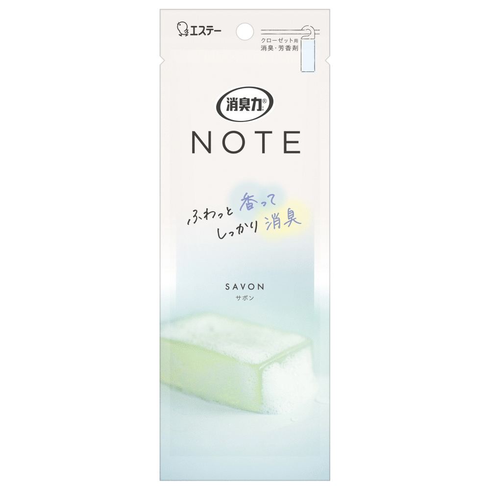 エステー 消臭力NOTEクローゼット用サボン 1個/パック(ご注文単位1パック)【直送品】