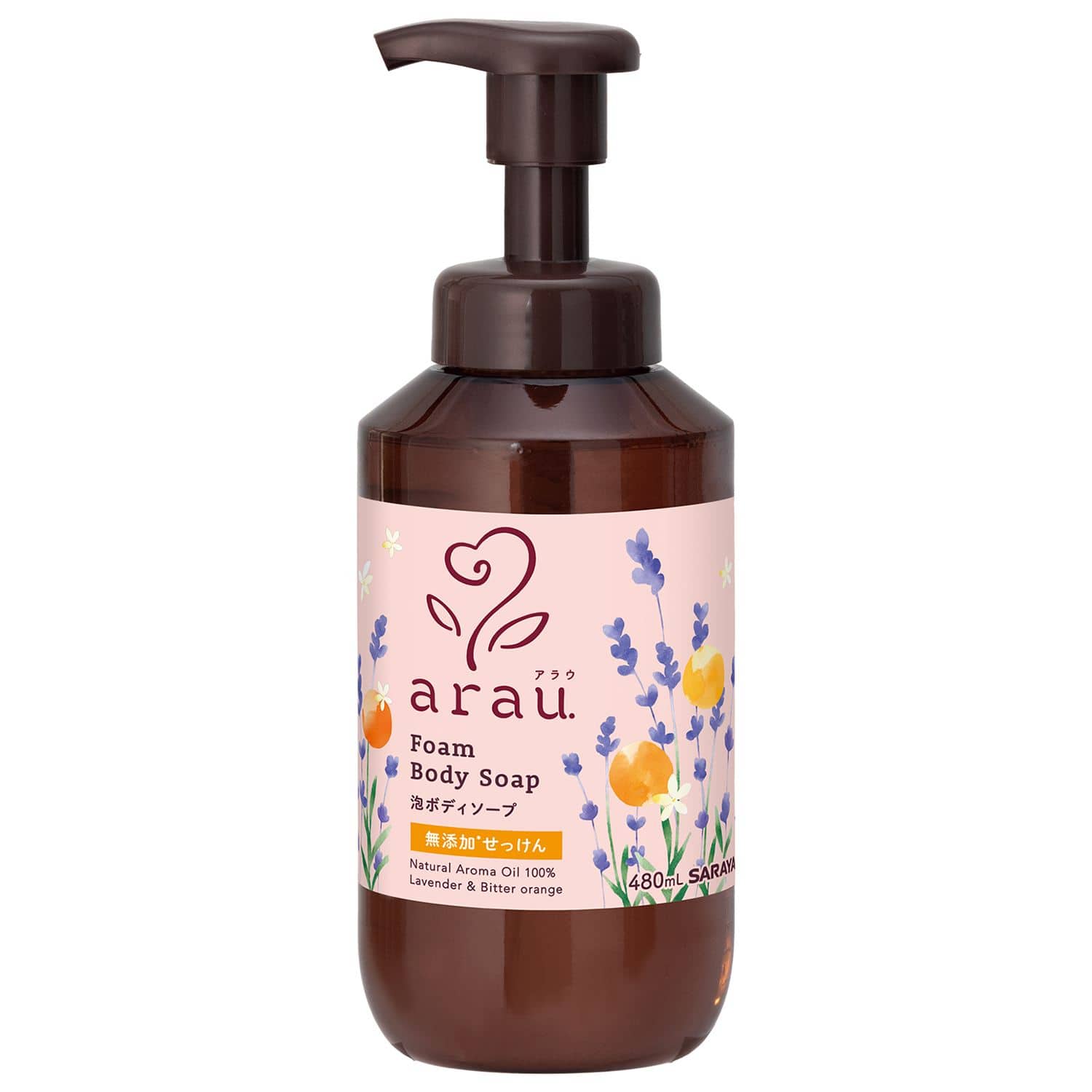 サラヤ アラウ.泡ボディソープ 480mL/パック(ご注文単位1パック)【直送品】