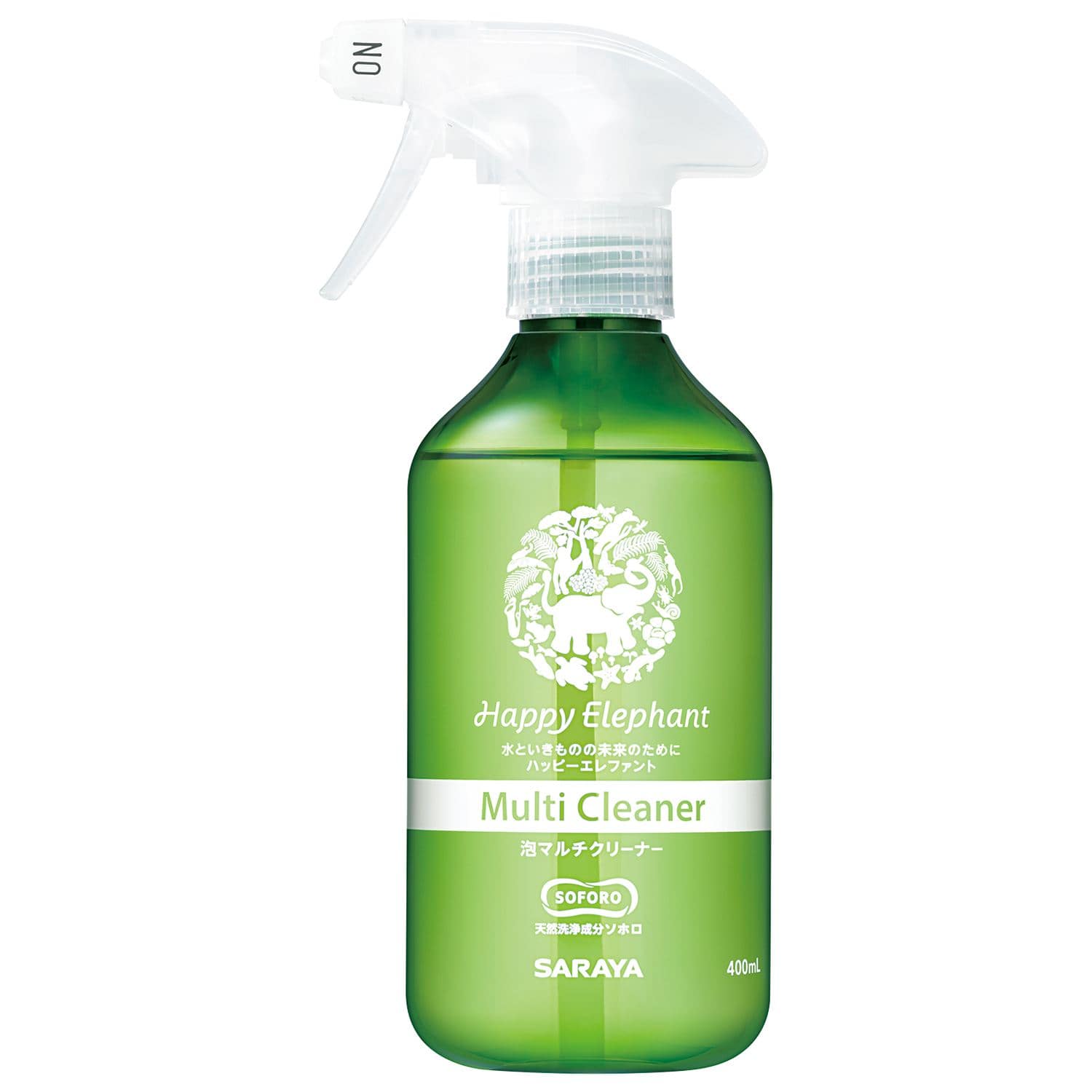 サラヤ ハッピーエレファント 泡マルチクリーナー 400ml 400mL/パック(ご注文単位1パック)【直送品】