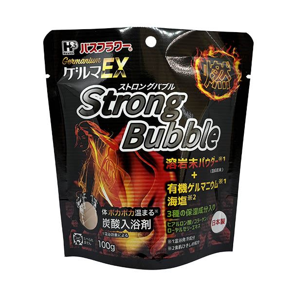 ヘルス バスフラワーゲルマEX ストロングバブル 100G/パック(ご注文単位1パック)【直送品】