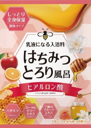ヘルス はちみつとろり風呂 ヒアルロン酸配合 フルーツ&はちみつの香り 40mL/パック(ご注文単位1パック)【直送品】