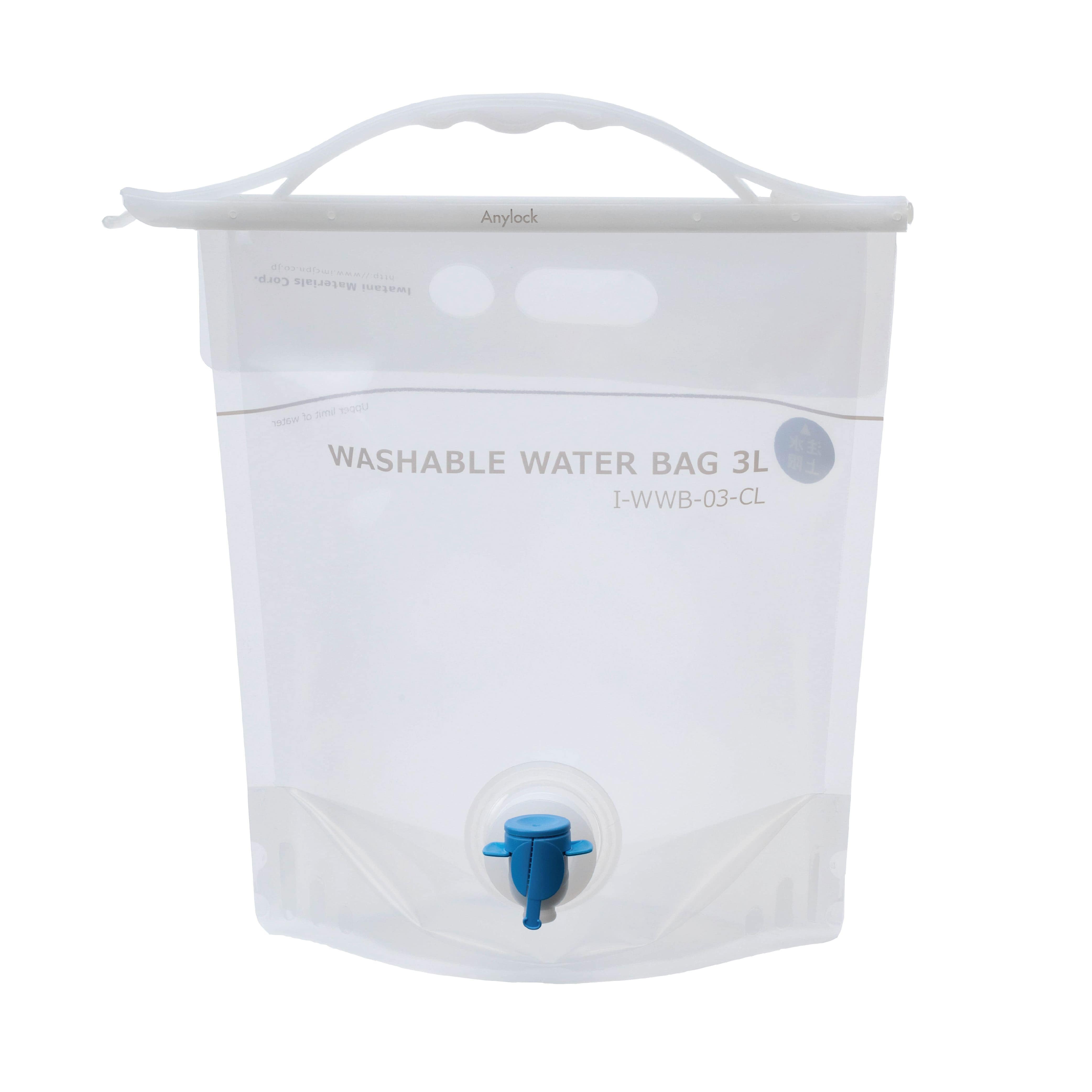 岩谷マテリアル ウォッシャブルウォーターバッグ3Lクリア 3L/パック(ご注文単位1パック)【直送品】