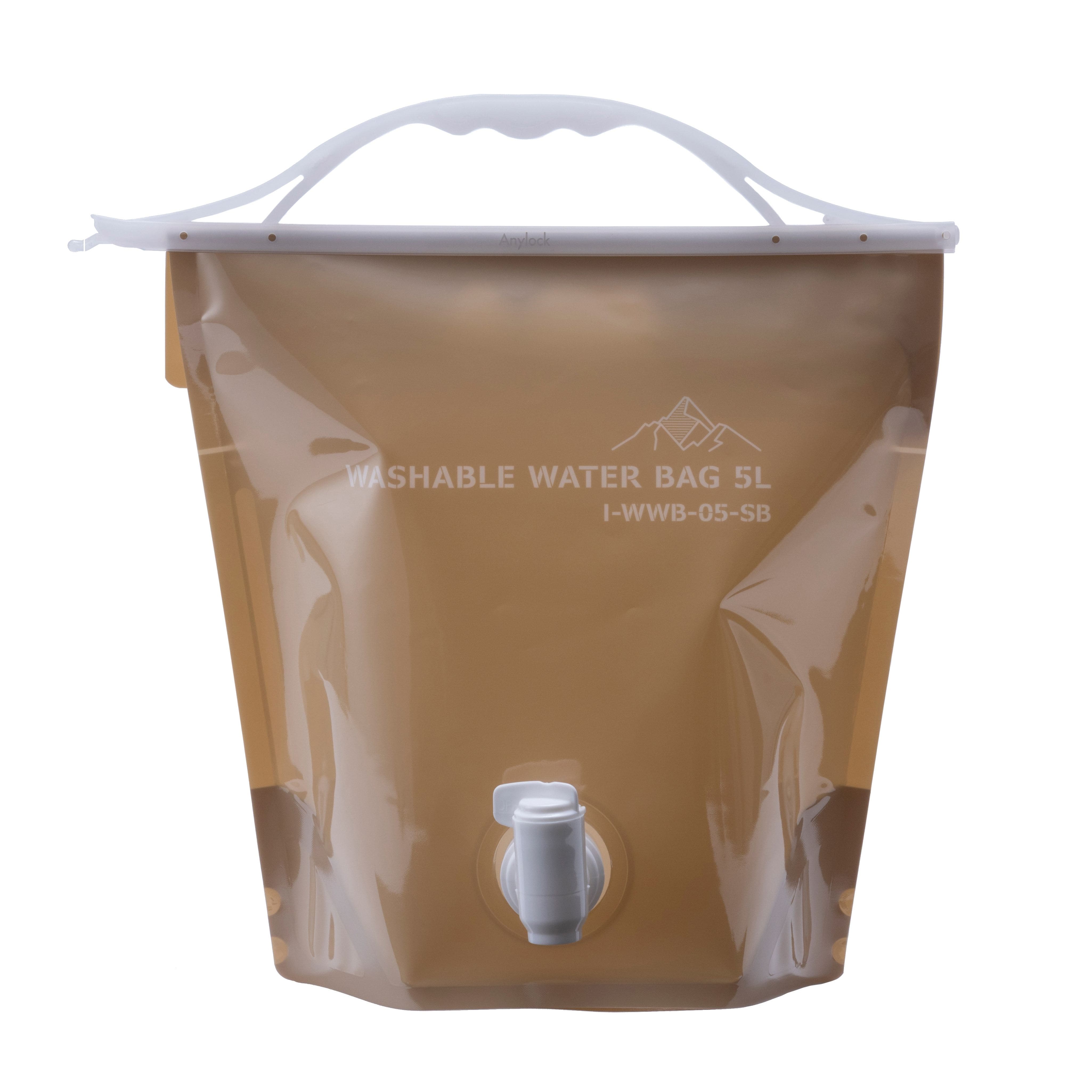 岩谷マテリアル ウォッシャブルウォーターバッグ5Lサンドベージュ 5L/パック(ご注文単位1パック)【直送品】