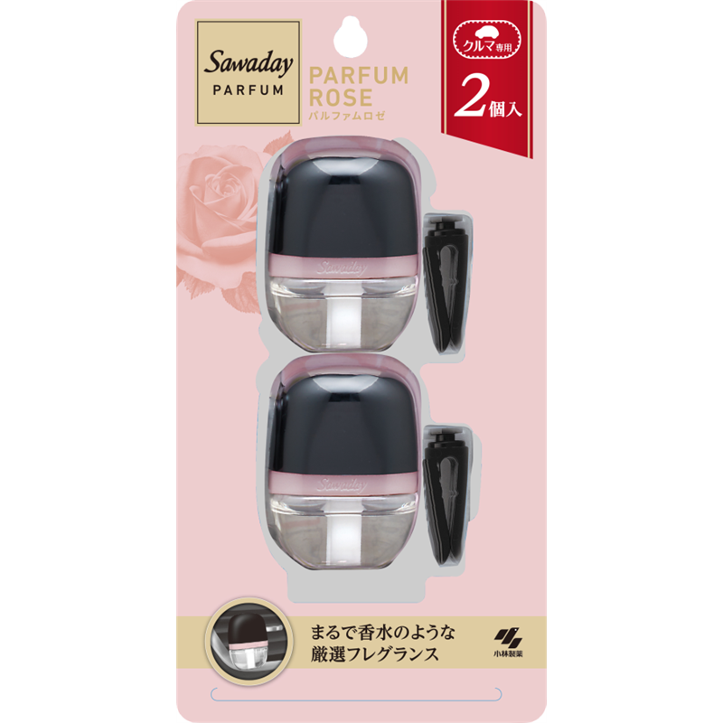 小林製薬 SAWADAYクルマクリツプパルフアムロゼ2P 12mL/パック(ご注文単位1パック)【直送品】