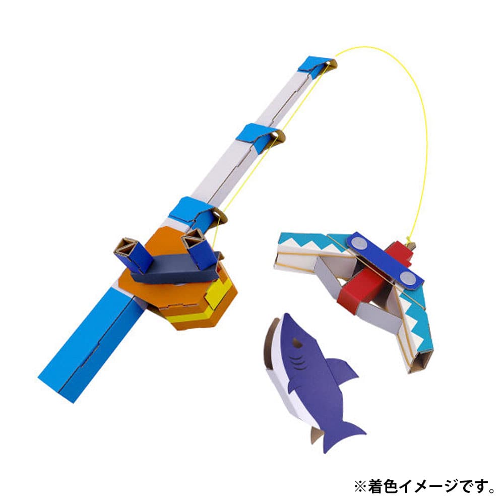 hacomo　WOW ダンボールで遊ぼう！ 釣りキャッチャー ダンボール工作キット　1セット（ご注文単位1セット）【直送品】