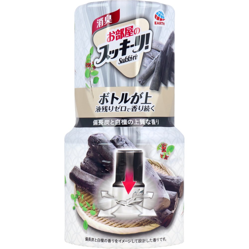 アース製薬 お部屋のスッキーリ! Sukki-ri! 備長炭と白檀の上質な香り 400mL 1個(ご注文単位1個)【直送品】