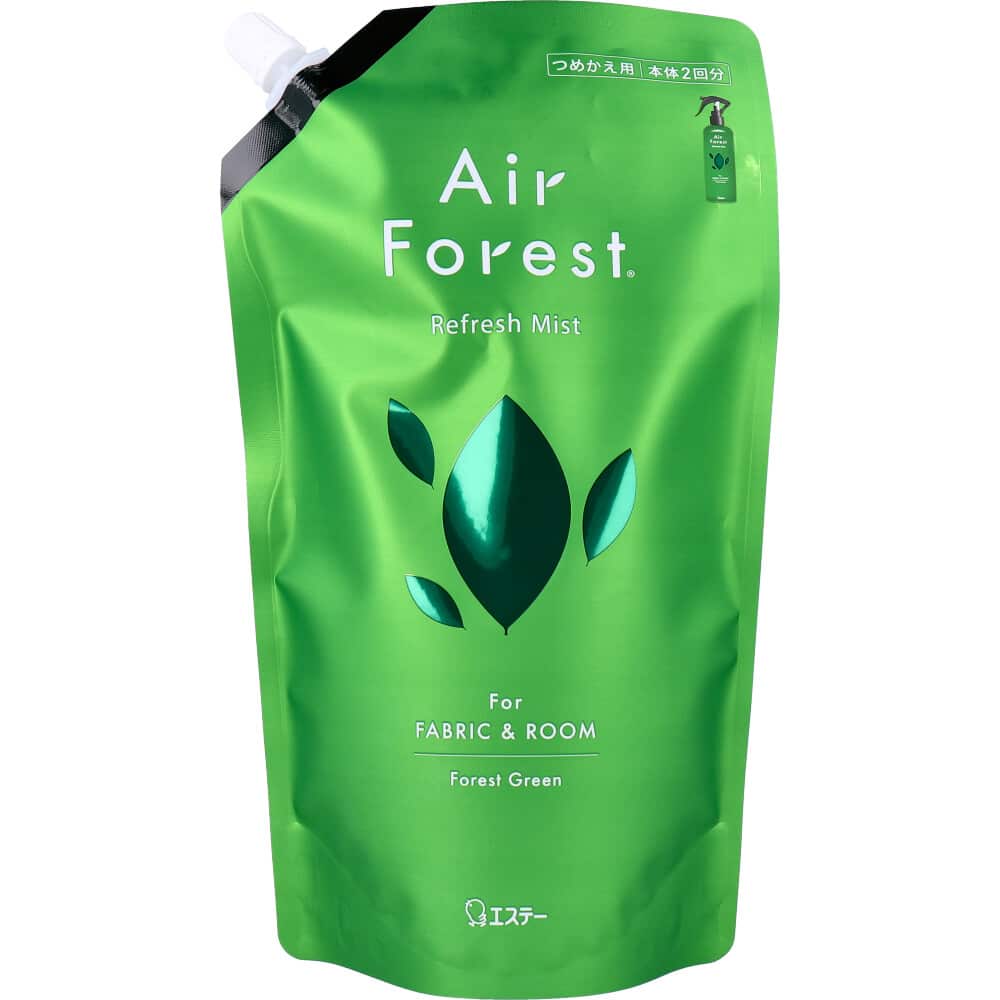 エステー　Air Forest エアフォレスト リフレッシュミスト フォレストグリーンの香り 詰替用 540mL　1個（ご注文単位1個）【直送品】