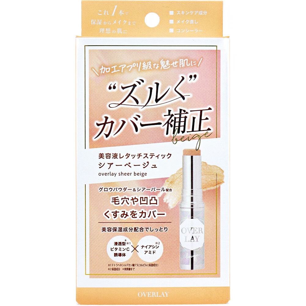 コスメテックスローランド オーバーレイ エッセンスレタッチスティック コンシーラー シアーベージュ 1個入 1個(ご注文単位1個)【直送品】