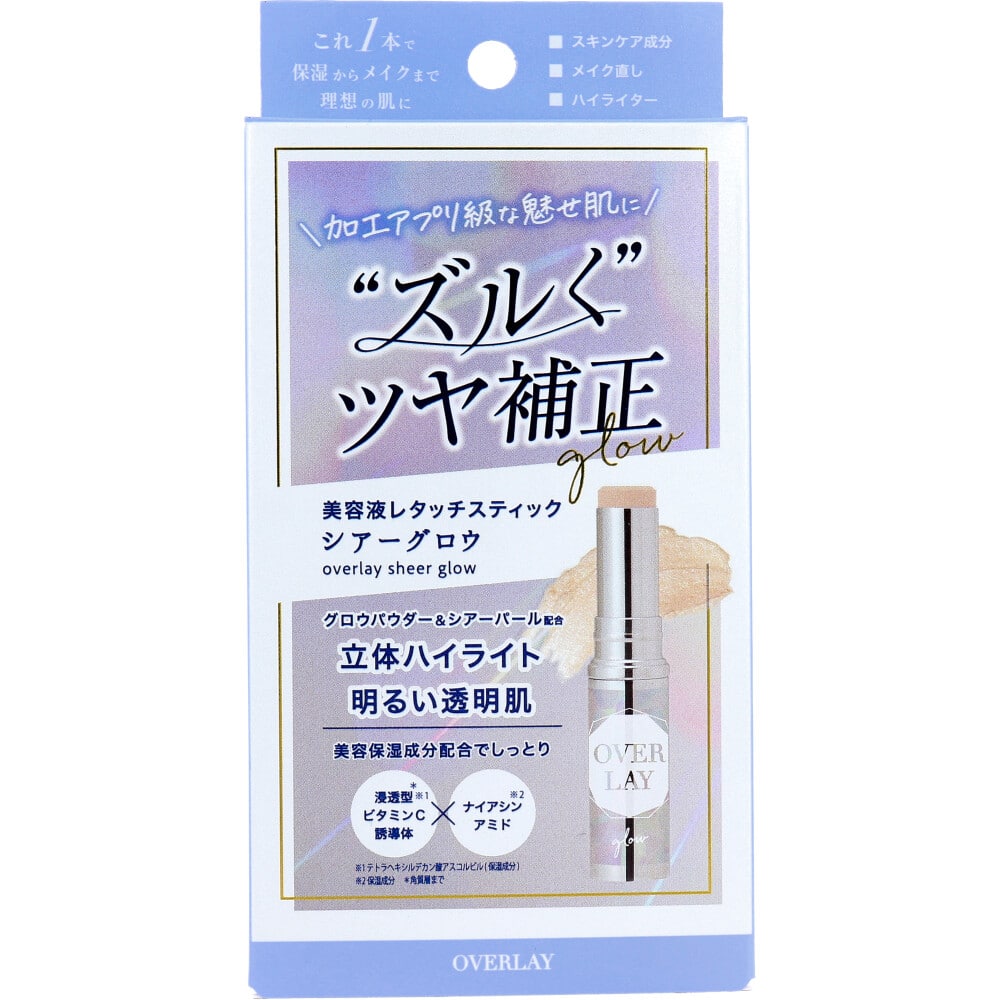 コスメテックスローランド オーバーレイ エッセンスレタッチスティック フェイスカラー・アイカラー シアーグロウ 1個入 1個(ご注文単位1個)【直送品】