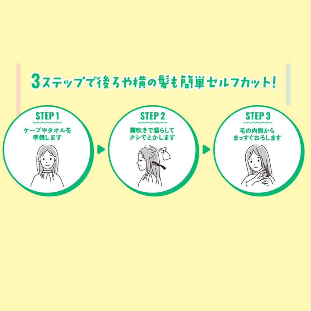 フェザー安全剃刀　ヘアカットモンスター かんたんヘアカットブラシ 1個（ご注文単位1個）【直送品】