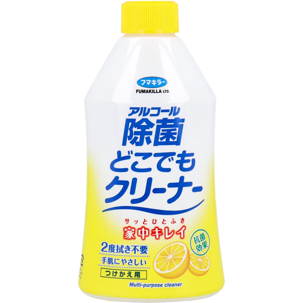 フマキラー アルコール除菌 どこでもクリーナー つけかえ用 300mL 1個(ご注文単位1個)【直送品】