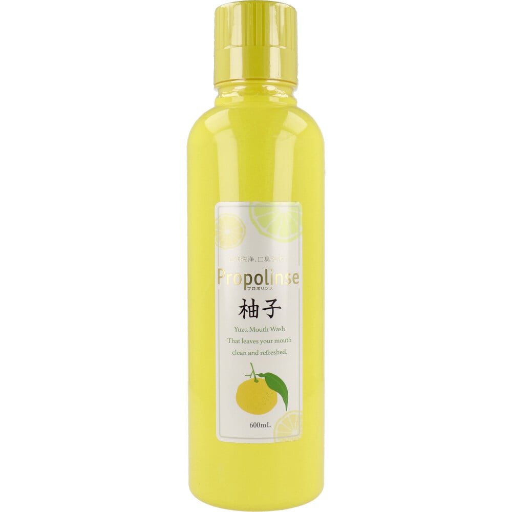 ピエラス プロポリンス 柚子 マウスウォッシュ 洗口液 600mL 1個(ご注文単位1個)【直送品】