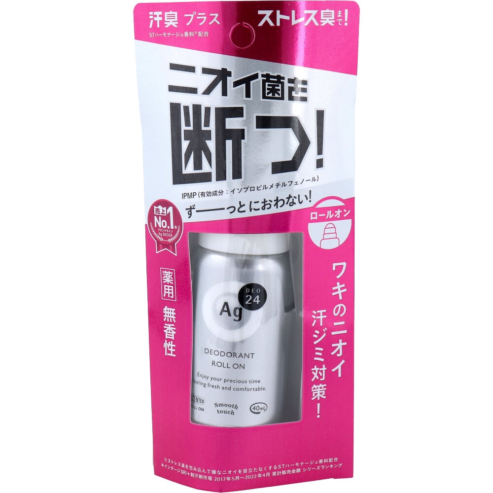 ファイントゥデイ エージーデオ24 デオドラントロールオンDX 無香性 40mL 1個(ご注文単位1個)【直送品】