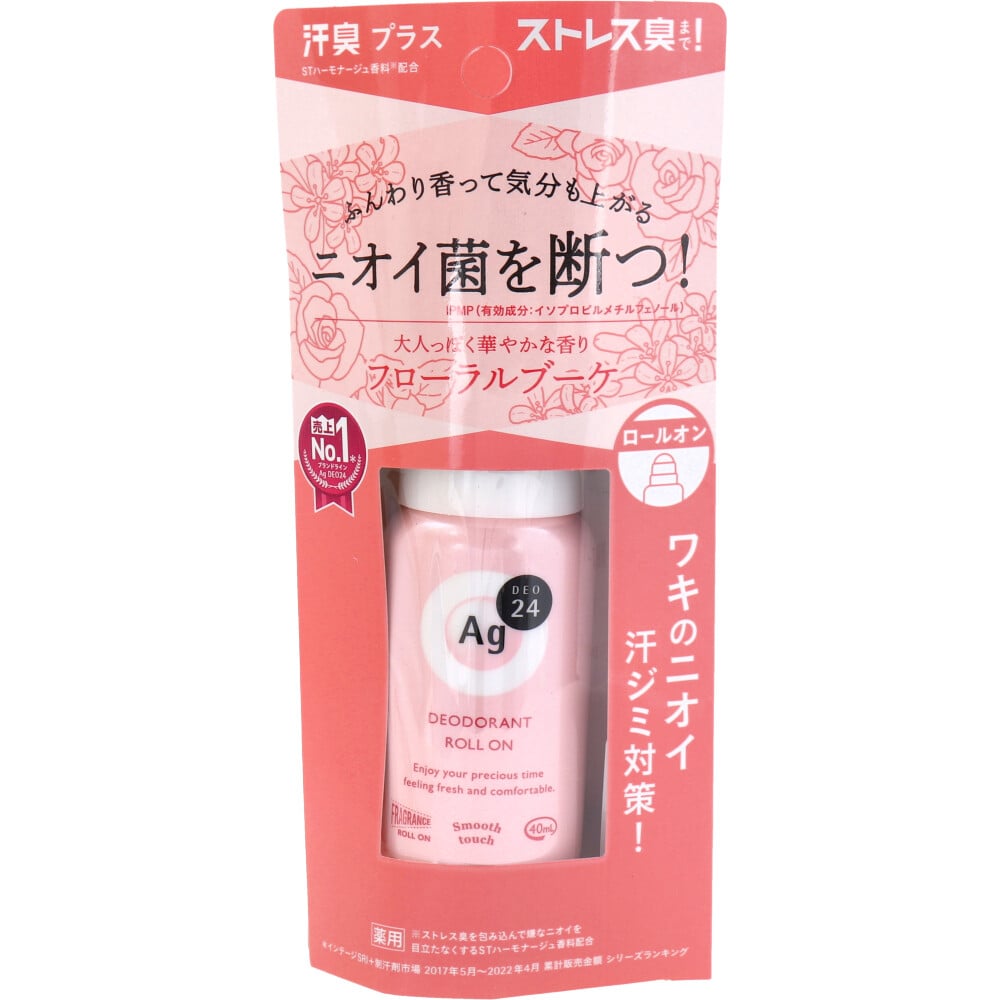 ファイントゥデイ エージーデオ24 デオドラントロールオンDX フローラルブーケ 40mL 1個(ご注文単位1個)【直送品】
