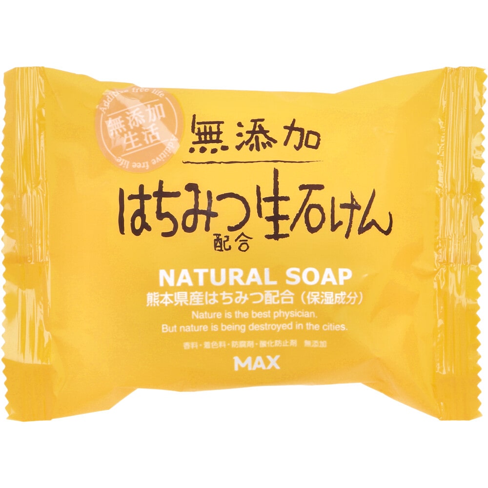 マックス 無添加 はちみつ配合生石けん 80g 1個(ご注文単位1個)【直送品】